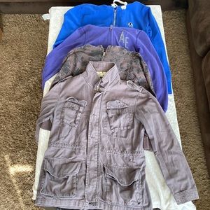 One Coat & 3 Jackets from Express, American Eagle, Urban Outfitters🤍